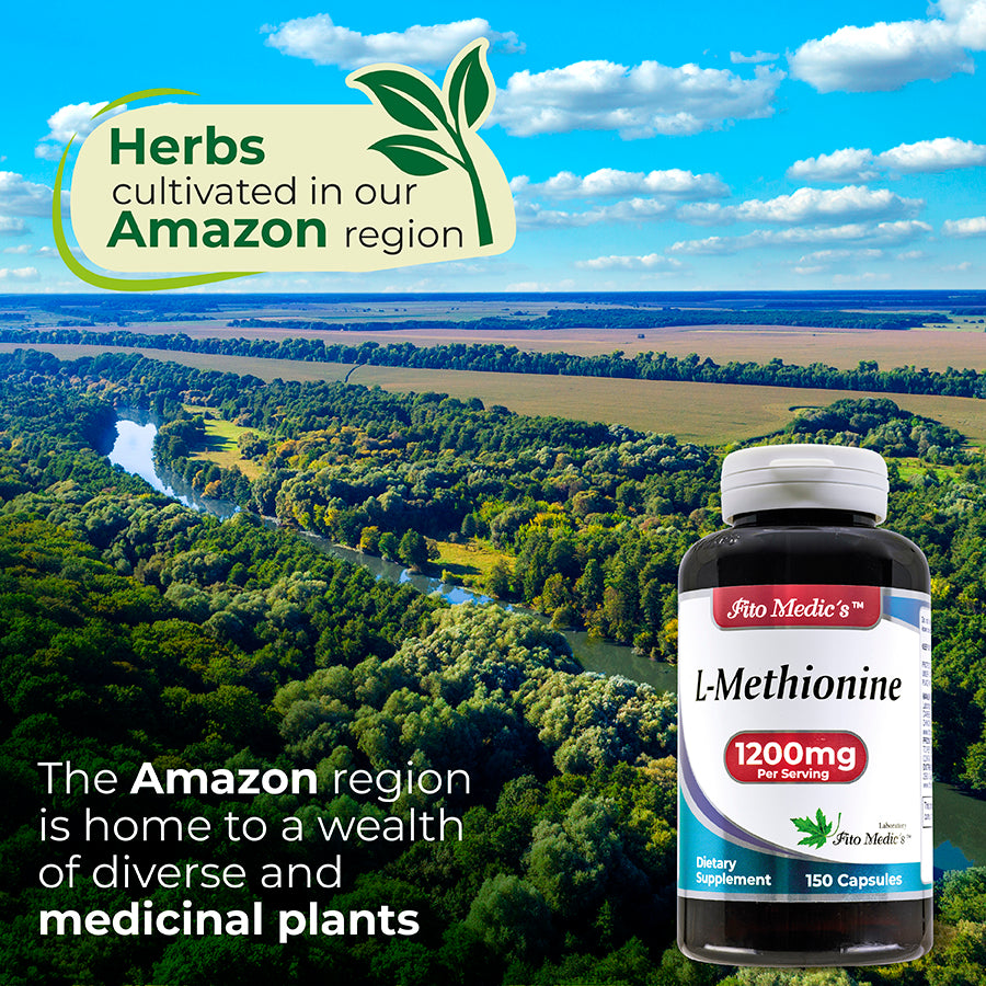 L Methionine 1200mg- 150 Capsules - Ultra high Absorption.