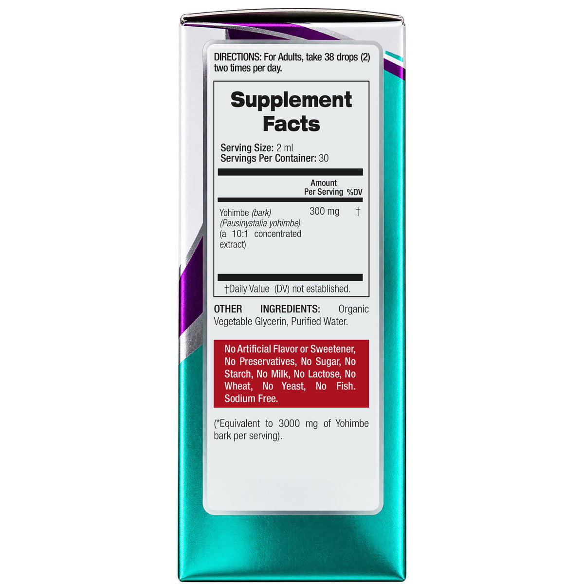 Yohimbe Bark Drops 3000 mg | 10:1 Liquid Extract | 2 fl oz | By Fito Medic's Lab