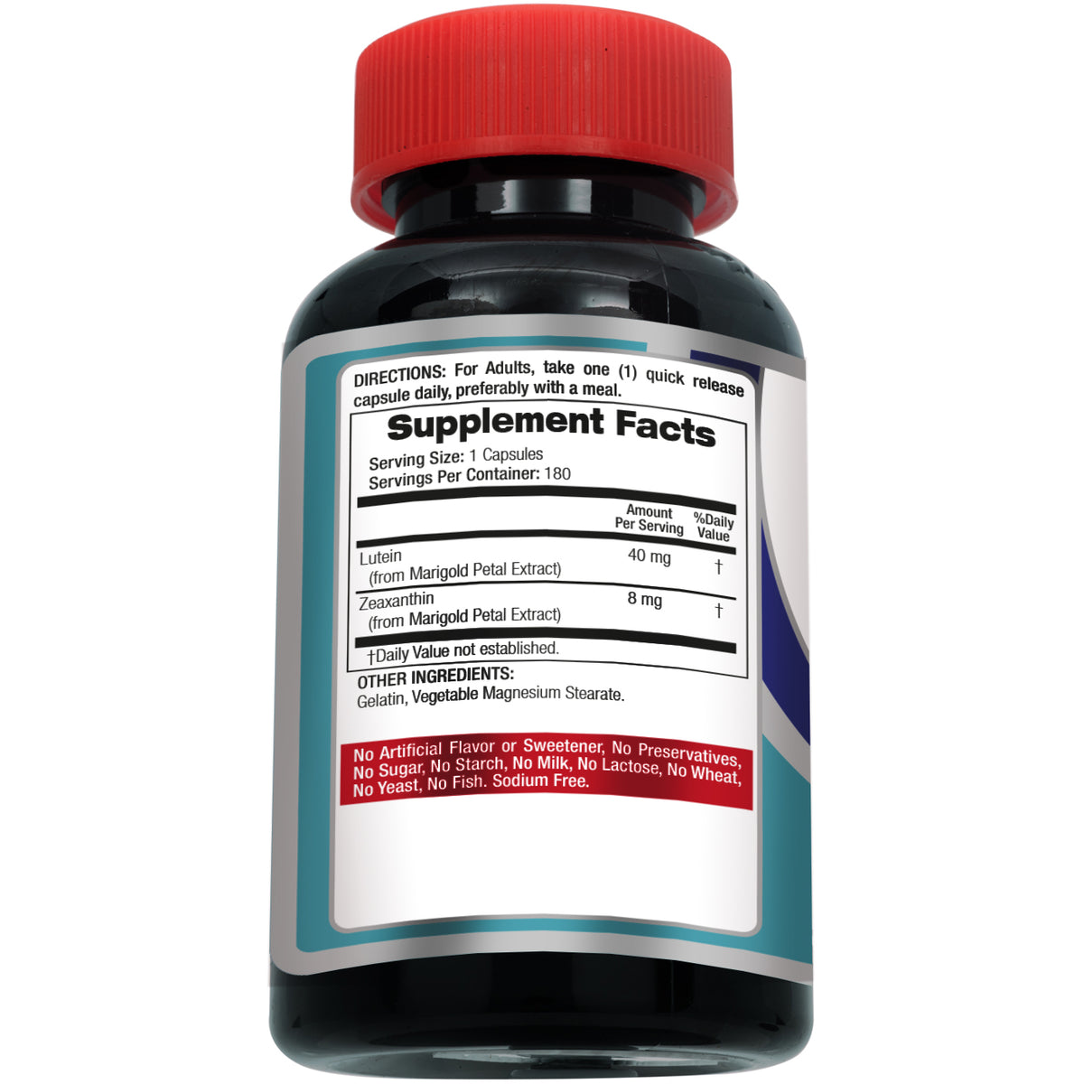 Lutein 40 mg with Zeaxanthin | Marigold Extract | 180 Capsules | By Fito Medic's