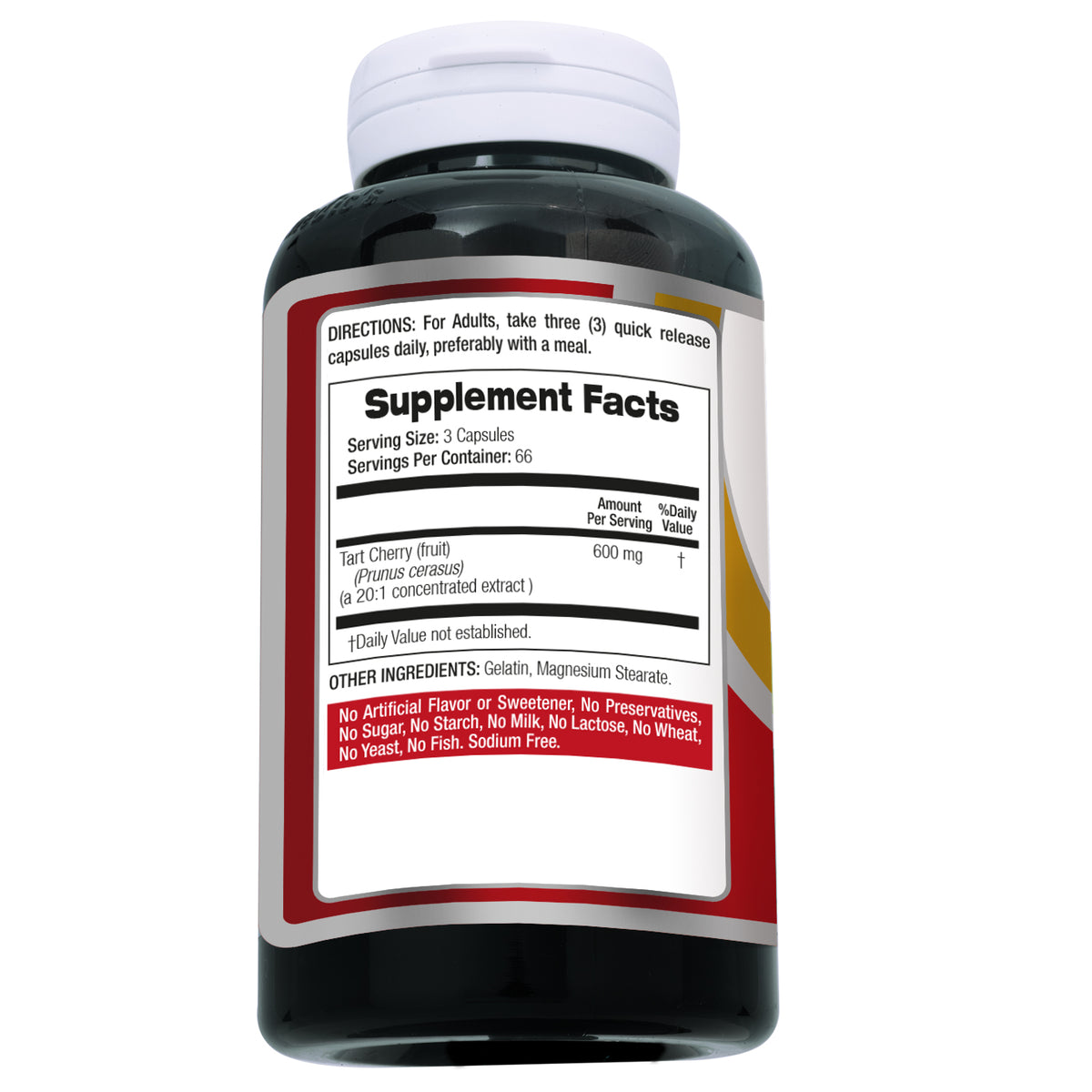 Tart Cherry Extract Capsules 12,000 mg | 20:1 Concentrate | 200 Capsules | By Fito Medic's