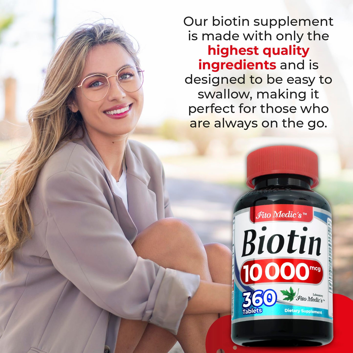 Biotin 10000mcg |360 tab | Ultra high Absorption