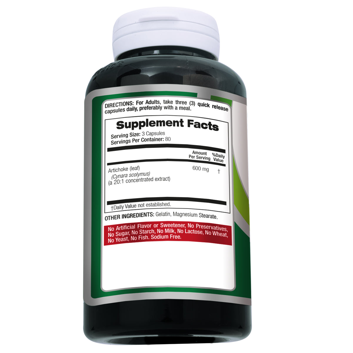 Artichoke Leaf Extract Capsules 12,000 mg | 20:1 Concentrate | 240 Capsules | By Fito Medic's