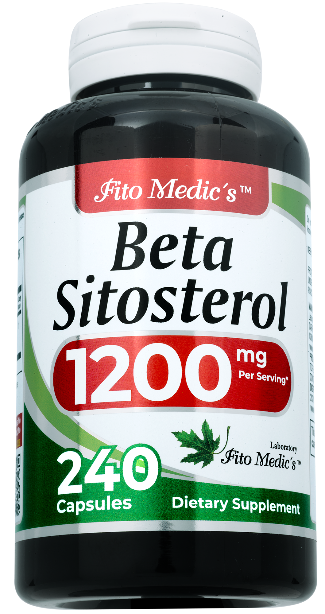 Beta Sitosterol 1200 mg | Supplement | 240 Capsules | By Fito Medic's