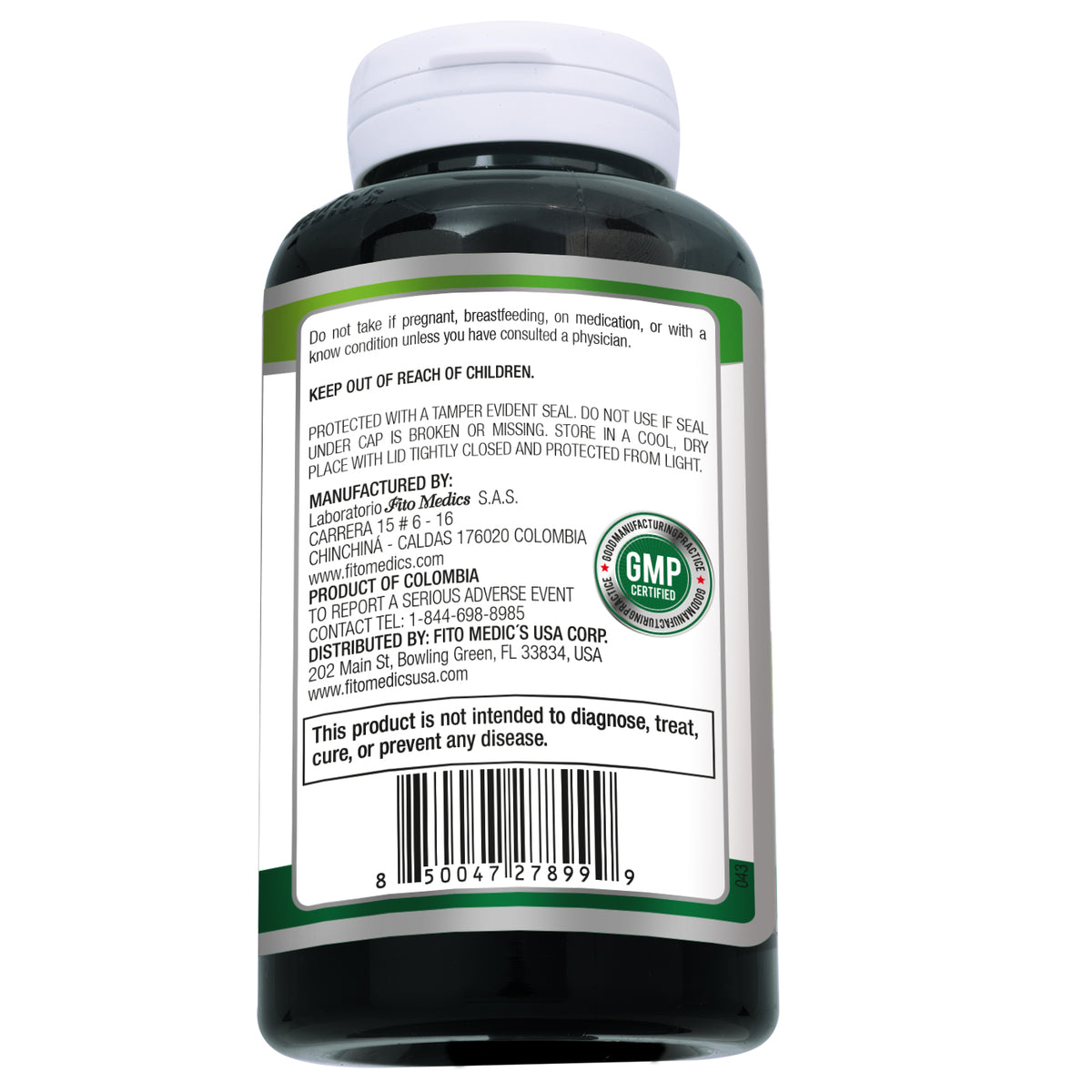 Beta Sitosterol 1200 mg | Supplement | 240 Capsules | By Fito Medic's