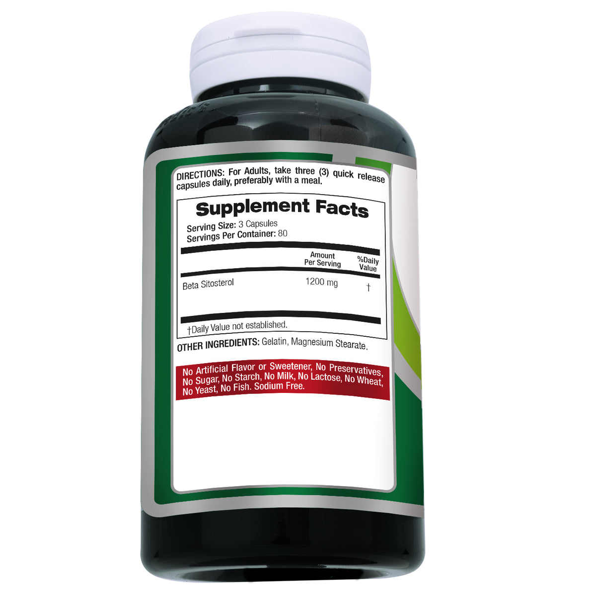 Beta Sitosterol 1200 mg | Supplement | 240 Capsules | By Fito Medic's