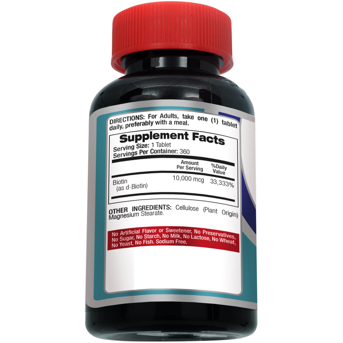 Biotin 10,000 mcg – Vitamin B7 | 360 Tablets | By Fito Medic's