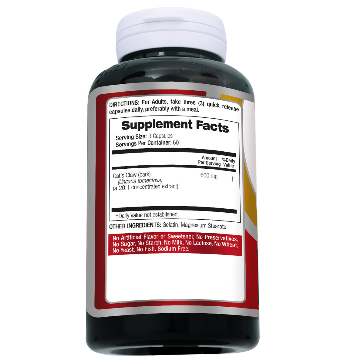Cat’s Claw Extract 12,000 mg | 20:1 Concentrate | 180 Capsules | By Fito Medic's