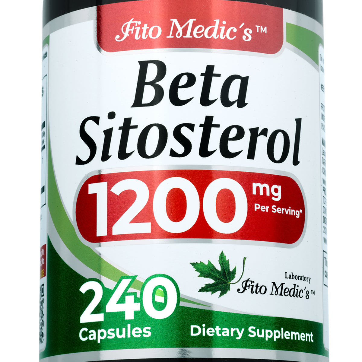 Beta Sitosterol 1200 mg | Supplement | 240 Capsules | By Fito Medic's