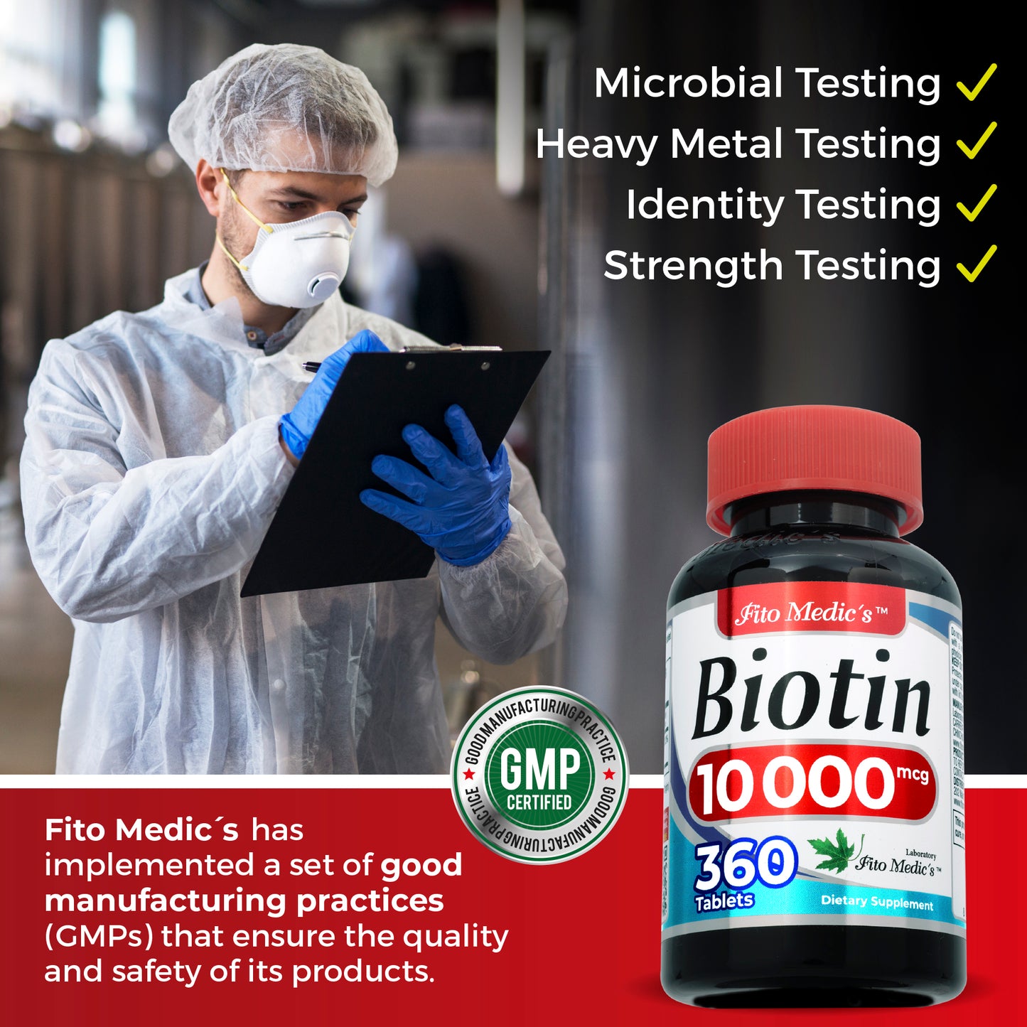Biotin 10000mcg |360 tab | Ultra high Absorption