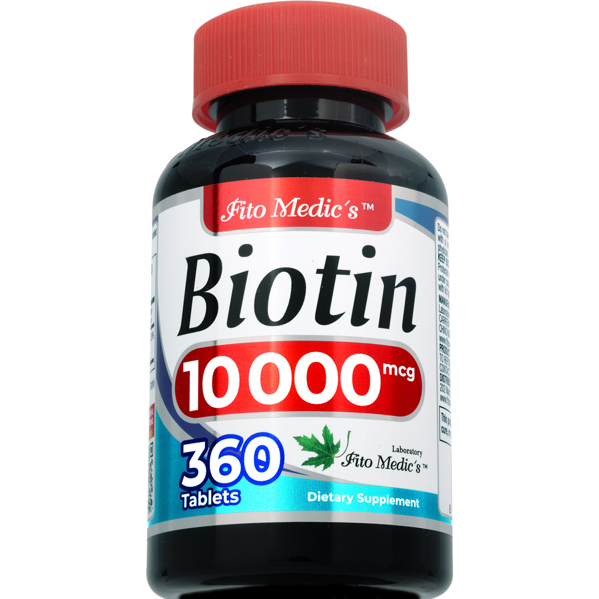 Biotin 10,000 mcg – Vitamin B7 | 360 Tablets | By Fito Medic's