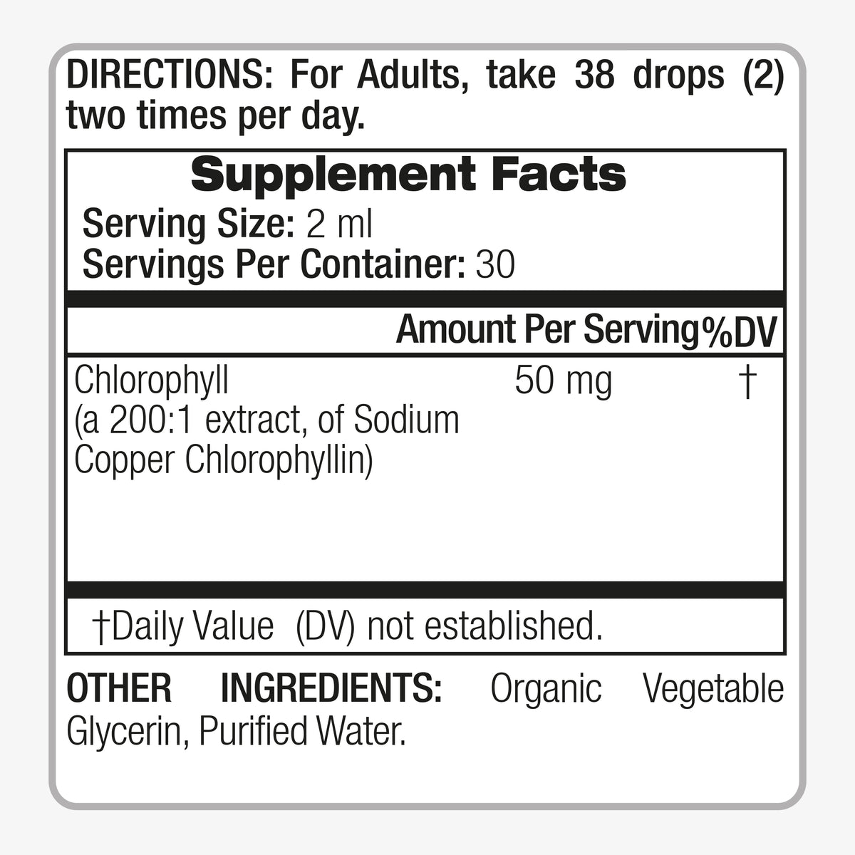 Chlorophyll Drops 10,000 mg | 200:1 Liquid Extract from Mulberry Leaf | 2 fl oz | By Fito Medic's