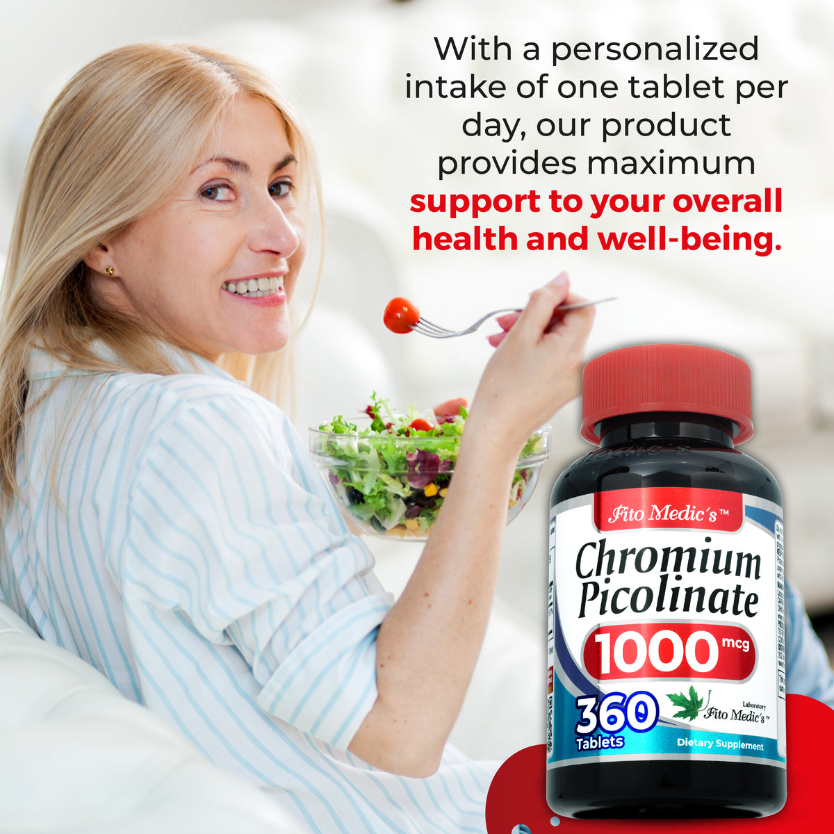 Chromium Picolinate 1000 mcg  | 360 Tablets | By Fito Medic's
