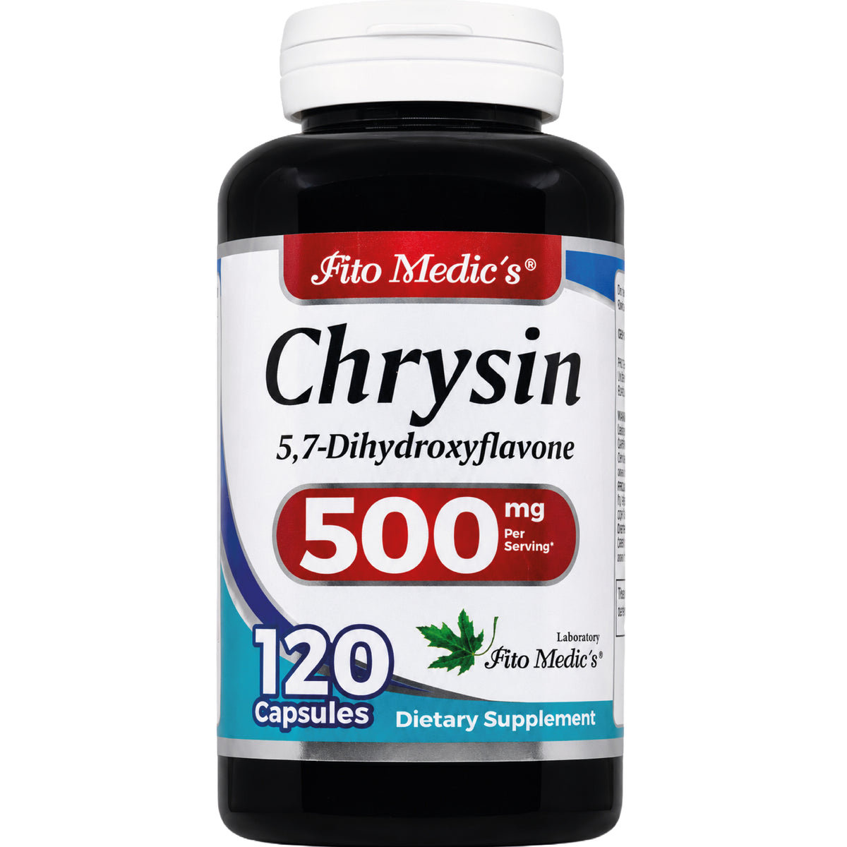 Chrysin 500 mg | 120 Capsules | By Fito medic's