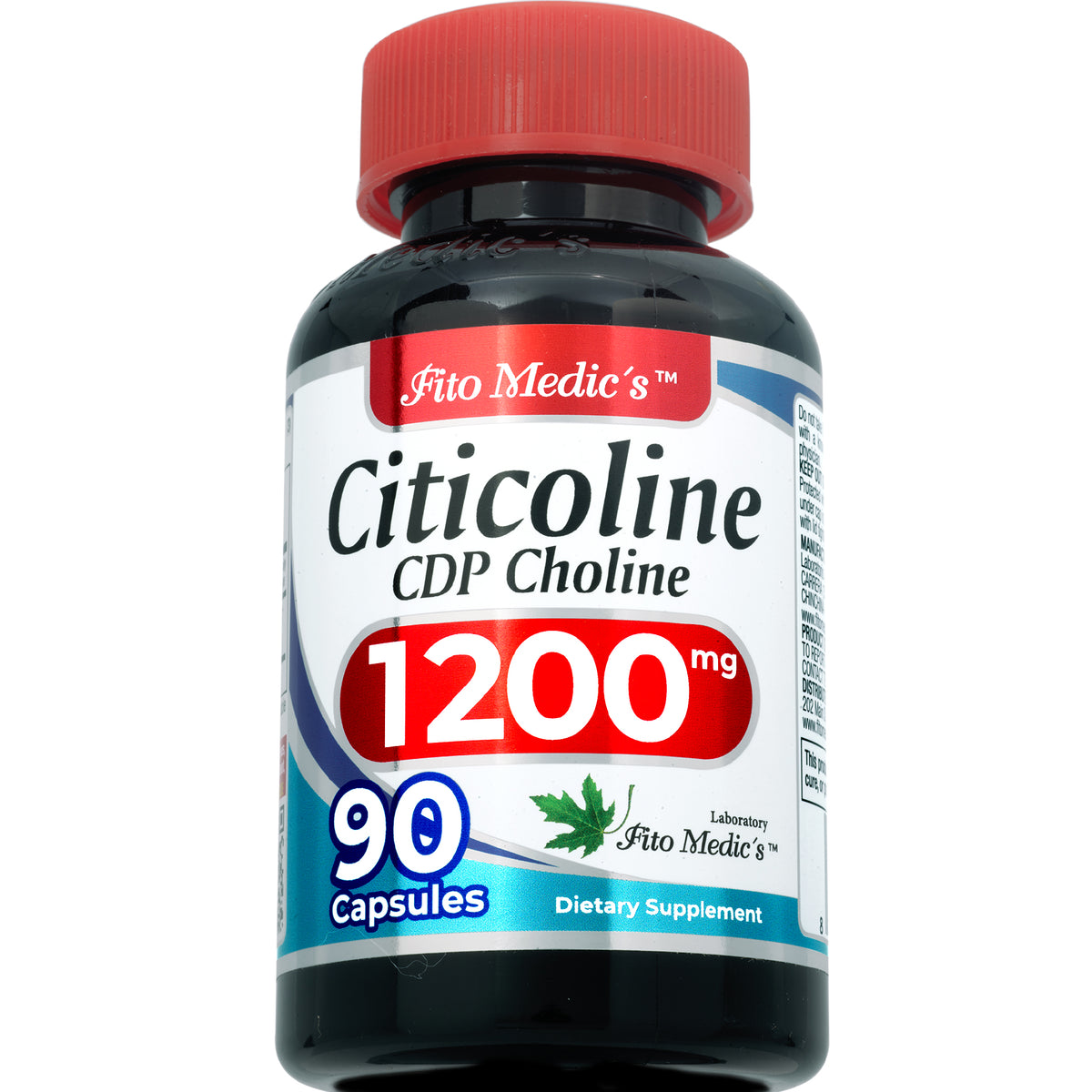 Citicoline 1,200 mg per serving – CDP Choline | 90 Capsules | By Fito Medic's