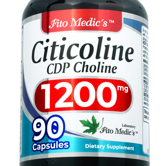 Citicoline 1,200 mg per serving – CDP Choline | 90 Capsules | By Fito Medic's