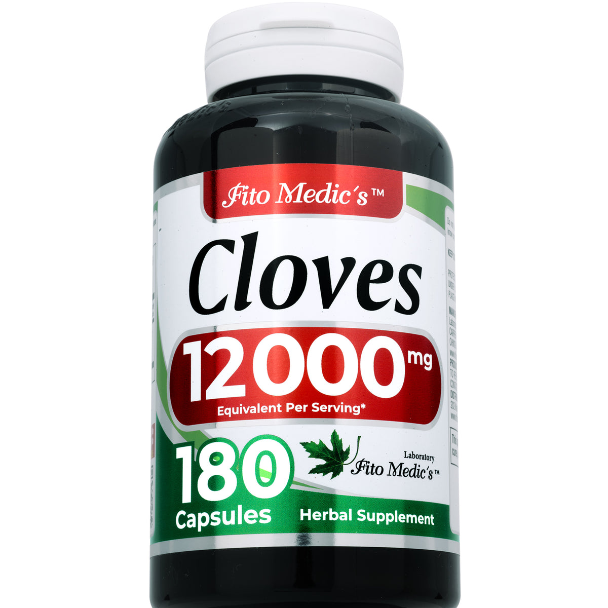 Clove Extract Capsules 12,000 mg | 20:1 Concentrate | 180 Capsules | By Fito Medic's