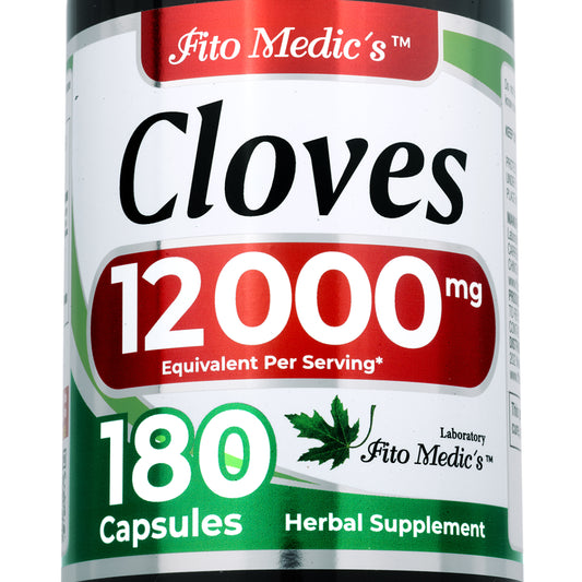 Clove Extract Capsules 12,000 mg | 20:1 Concentrate | 180 Capsules | By Fito Medic's
