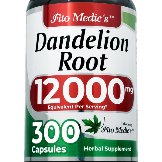 Dandelion Root - 300 Capsules - Concentrated Extract - Highly Absorbable Herbal Supplement