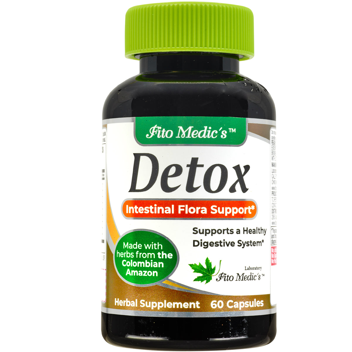 Herbal Detox & Digestive Blend | 9 Botanical Ingredients | 60 Capsules | By Fito Medic's