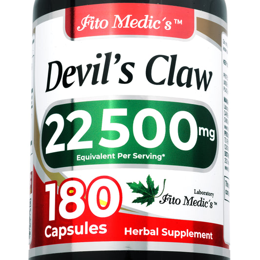 Devil’s Claw Root Extract 22,500 mg | 50:1 Concentrate | 180 Capsules | By Fito Medic's