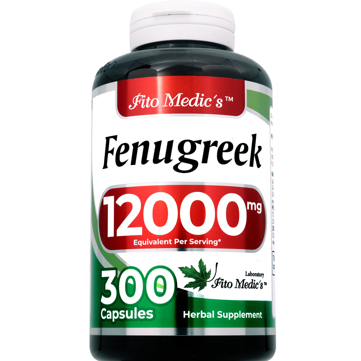 Fenugreek Extract 12,000 mg | 20:1 Concentrate | 300 Capsules | By Fito Medic's