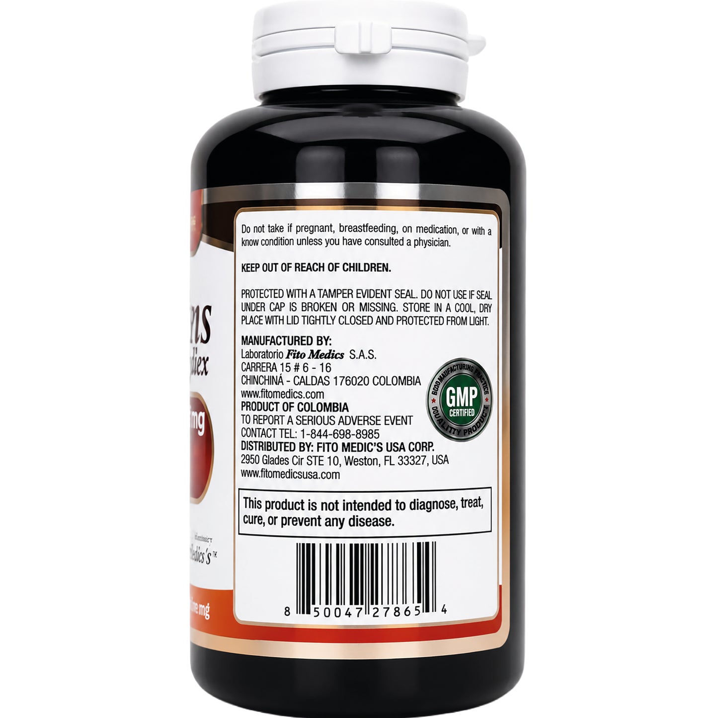 Fito Medic's Fito Mushrooms Complex | 12000mg Equivalent Per Serving | 180 Capsules