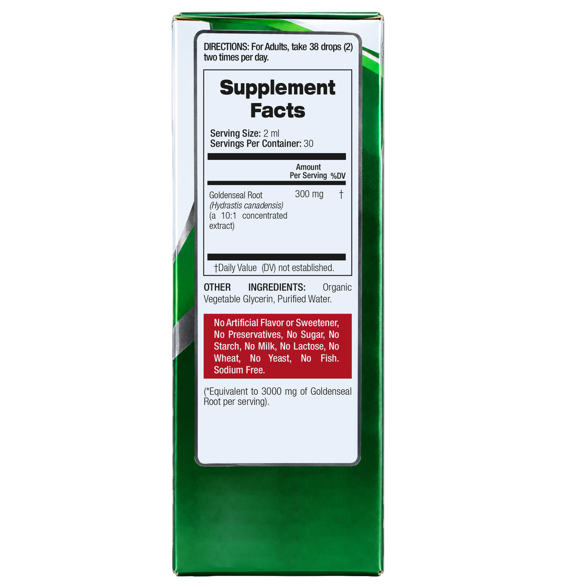 Goldenseal Root Drops 3000 mg | 10:1 Liquid Extract | 2 fl oz | By Fito Medic's