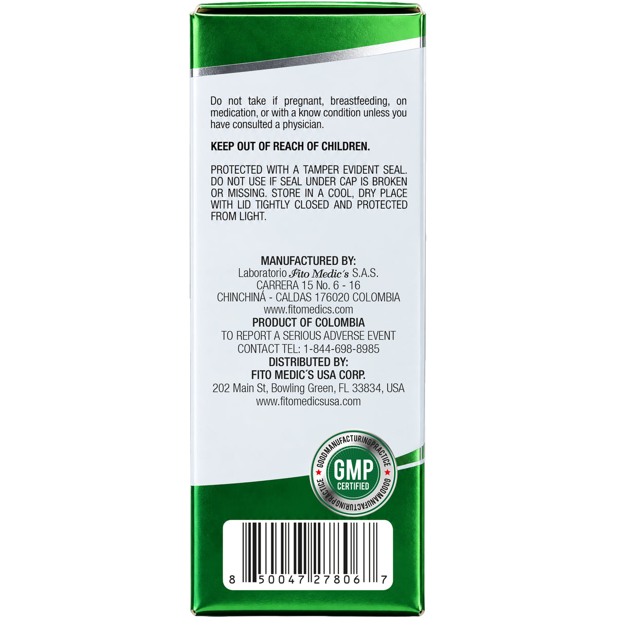 Green Tea Extract Drops 3000 mg | 10:1 Liquid Extract | 2 fl oz | By Fito Medic's
