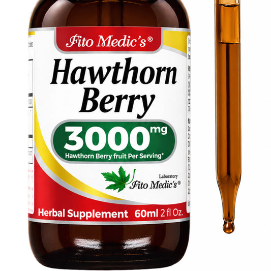 Hawthorn Berry Drops 3000 mg | 10:1 Liquid Extract | 2 fl oz | By Fito Medic's Lab