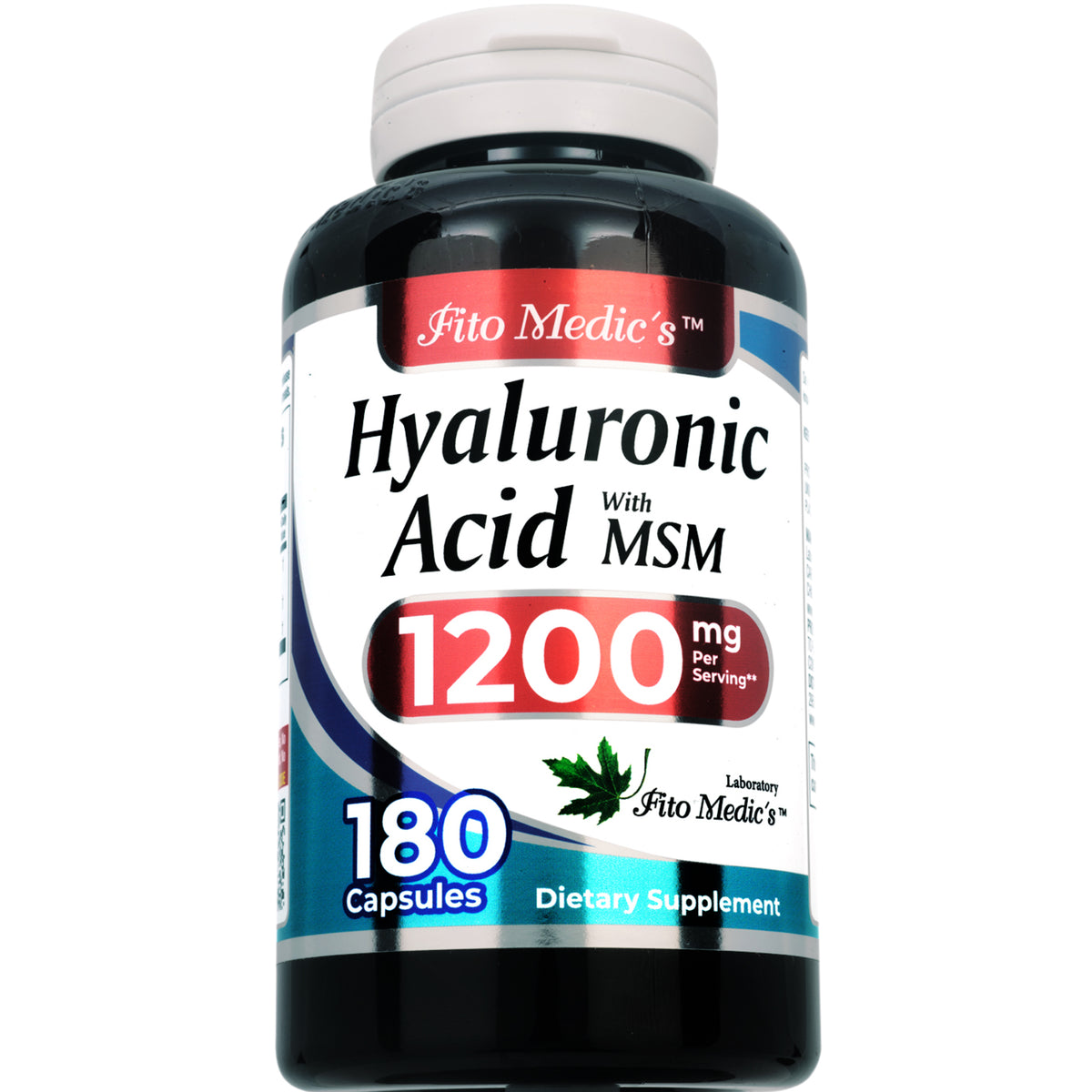 Hyaluronic Acid with MSM 1,200 mg | Hyaluronic Acid/MSM Blend Complex | 180 Capsules | By Fito Medic's