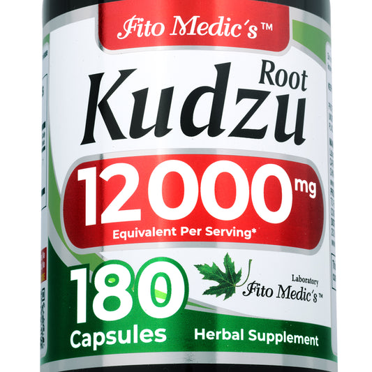 Kudzu Root Extract 12,000 mg | 20:1 Concentrate | 180 Capsules | By Fito Medic's
