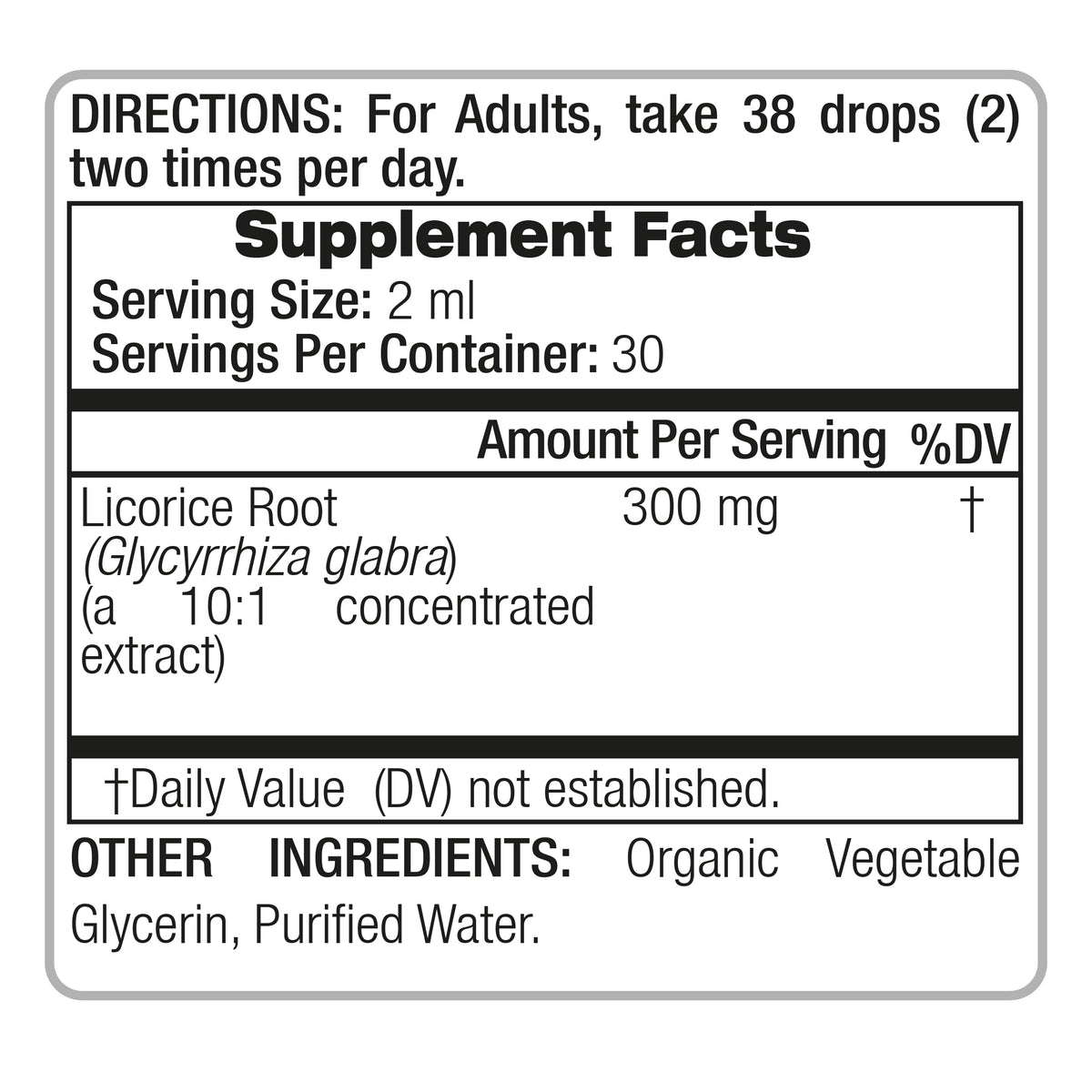 Licorice Root Drops 3000 mg | 10:1 Liquid Extract | 2 fl oz | By Fito Medic's Lab