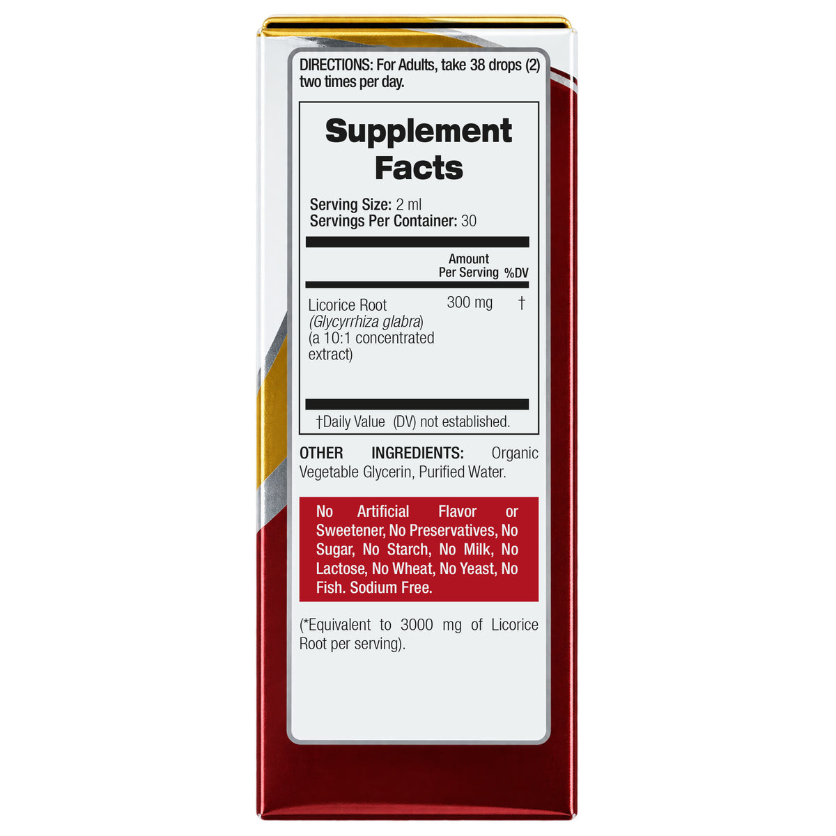 Licorice Root Drops 3000 mg | 10:1 Liquid Extract | 2 fl oz | By Fito Medic's Lab