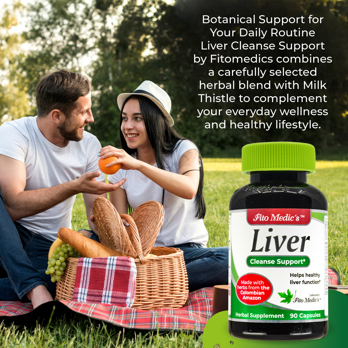 Liver Support Herbal Blend | Milk Thistle, Artichoke, Boldo & Rhubarb | 90 Capsules | By Fito Medic's