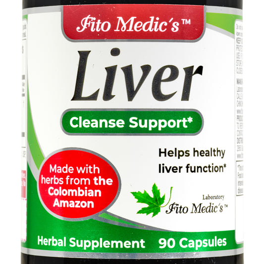 Liver Support Herbal Blend | Milk Thistle, Artichoke, Boldo & Rhubarb | 90 Capsules | By Fito Medic's