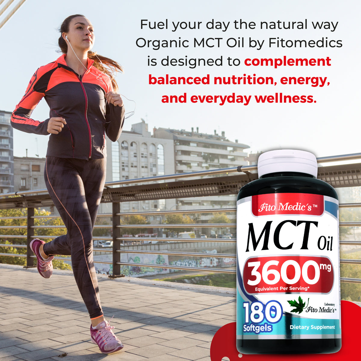 MCT Oil Softgels 3,600 mg | 180 Softgels | By Fito Medic's