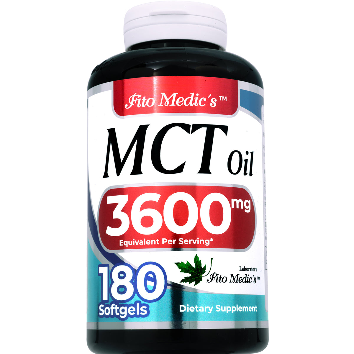 MCT Oil Softgels 3,600 mg | 180 Softgels | By Fito Medic's