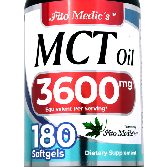 MCT Oil Softgels 3,600 mg | 180 Softgels | By Fito Medic's