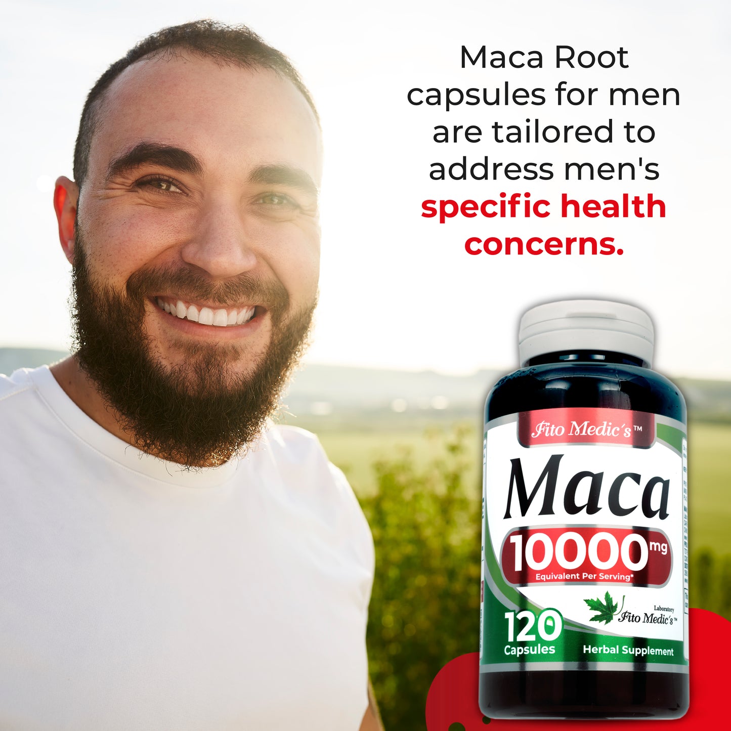 Maca Root | 120 Capsules | 10000 mg | Ultra High Absorption