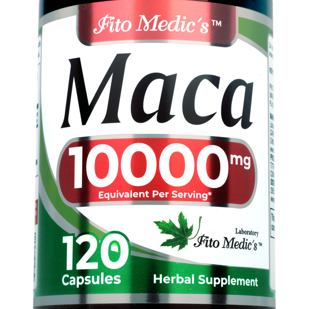 Maca Root Extract 10,000 mg | 10:1 Concentrated Extract | 120 Capsules | By Fito medic's