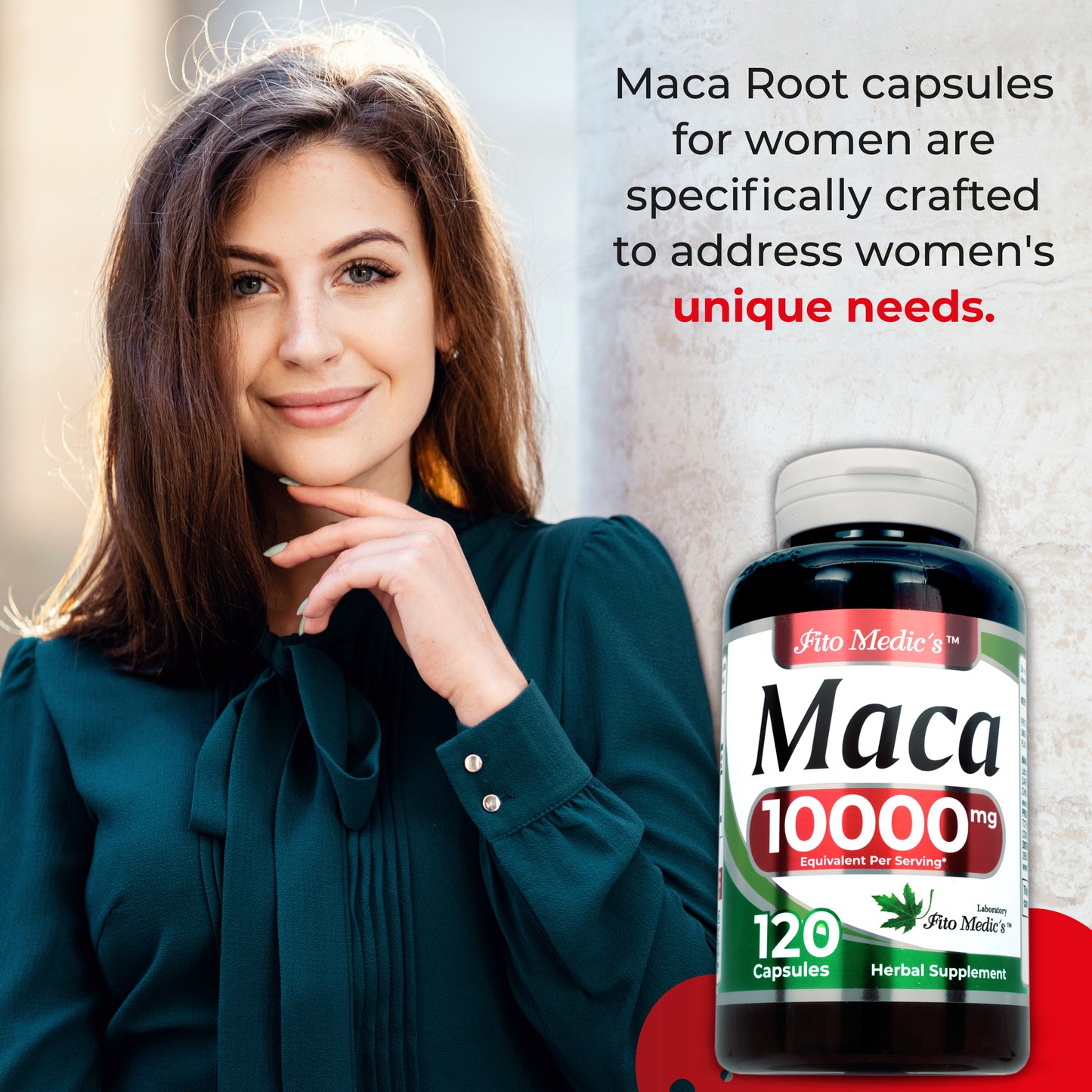 Maca Root | 120 Capsules | 10000 mg | Ultra High Absorption