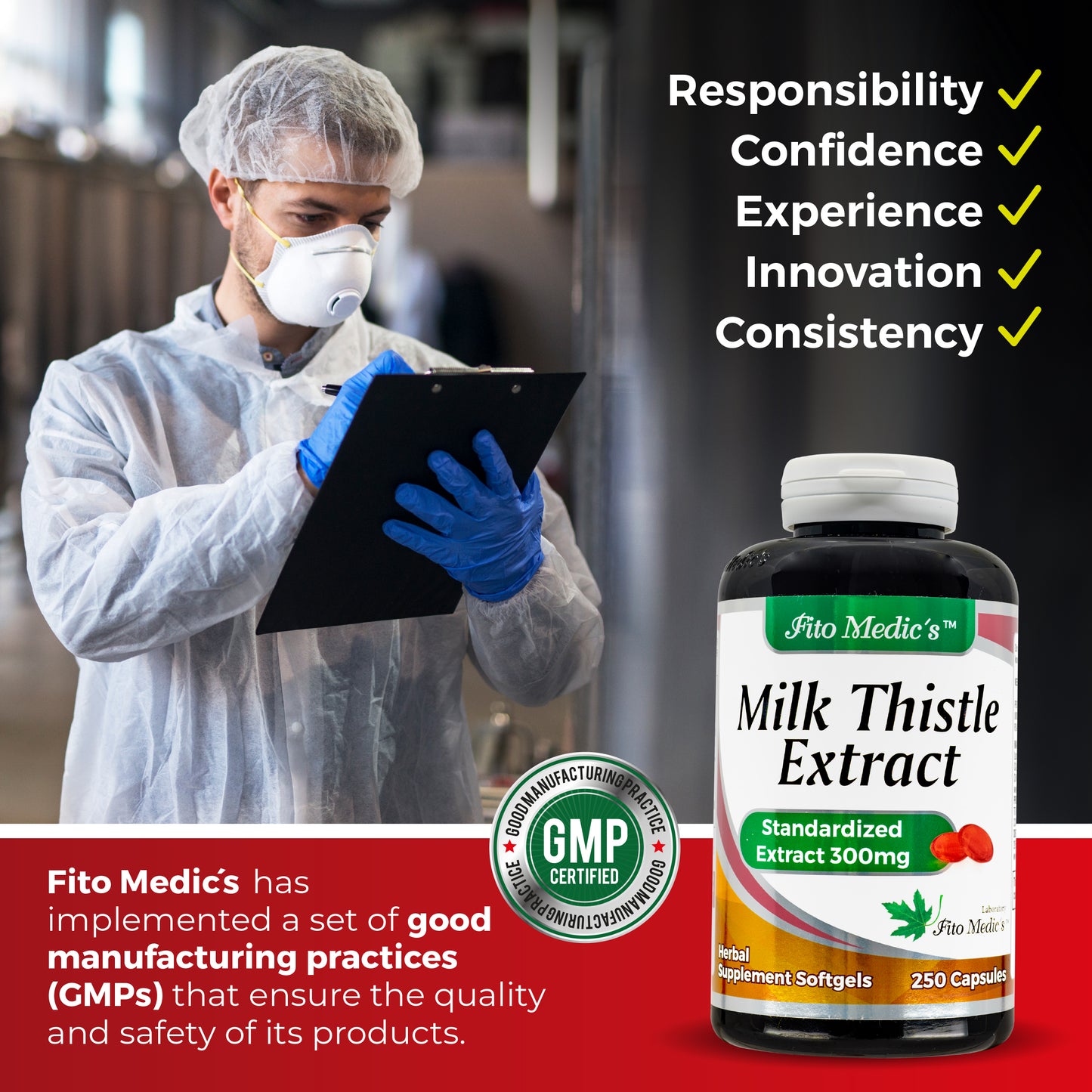 Lab - Milk thistle | Detox cleanse support | Liver support | 250 Soft Gels | Milk Thistle  Pills