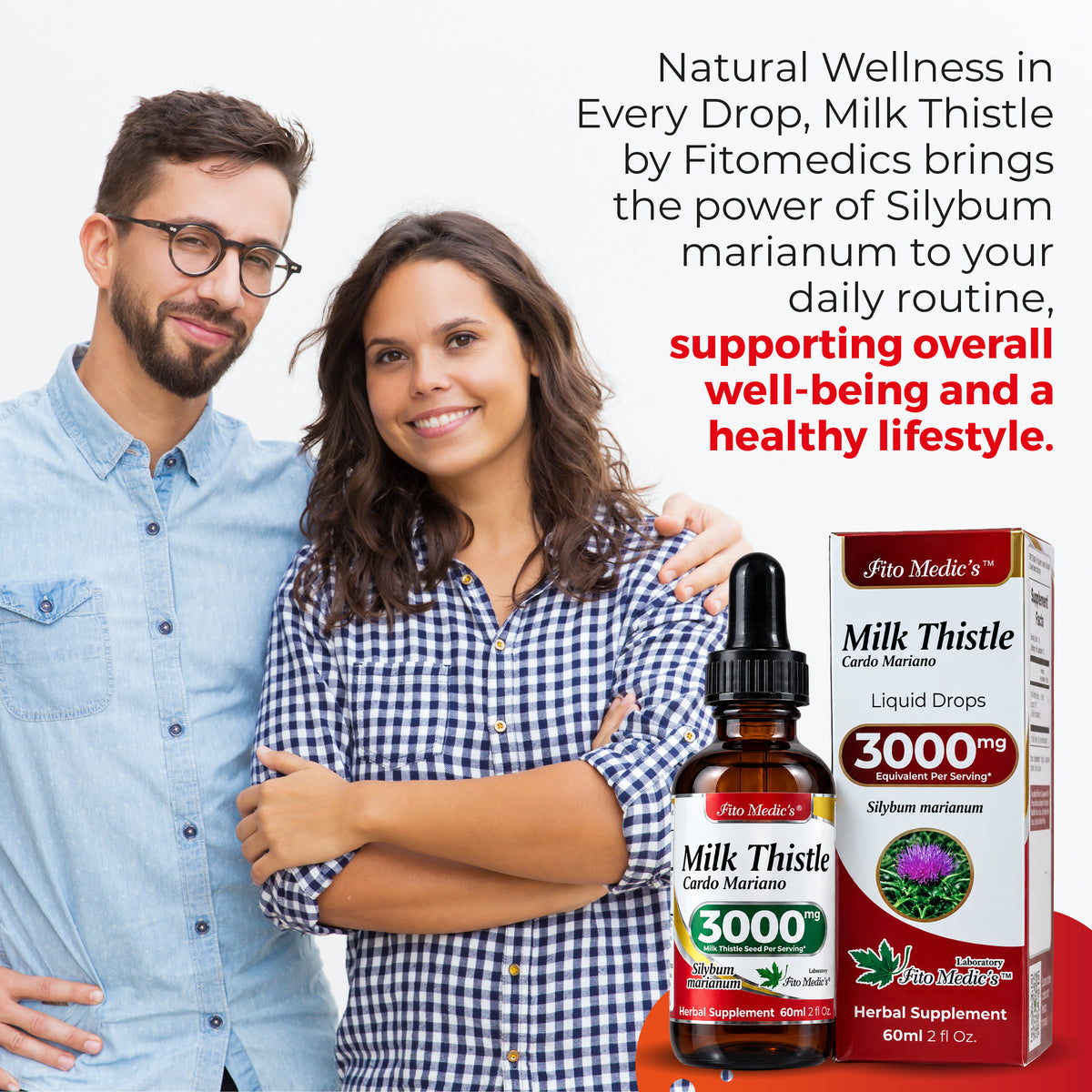 Milk Thistle Drops 3000 mg | 10:1 Liquid Extract | 2 fl oz | By Fito Medic's Lab