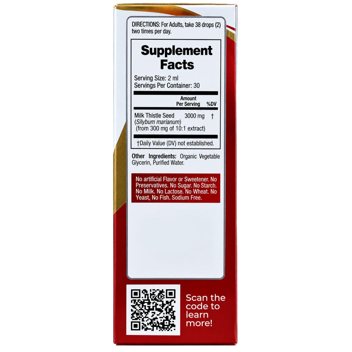 Milk Thistle Drops 3000 mg | 10:1 Liquid Extract | 2 fl oz | By Fito Medic's Lab