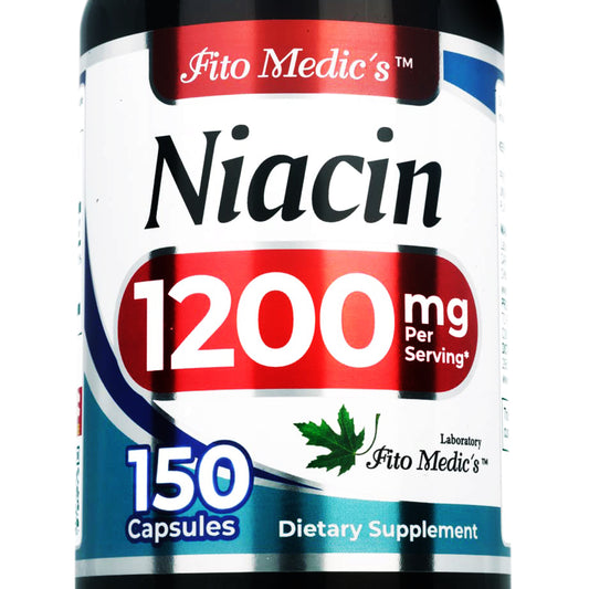 Niacin 1200 mg (Vitamin B3)  | 150 Capsules | By Fito Medic's