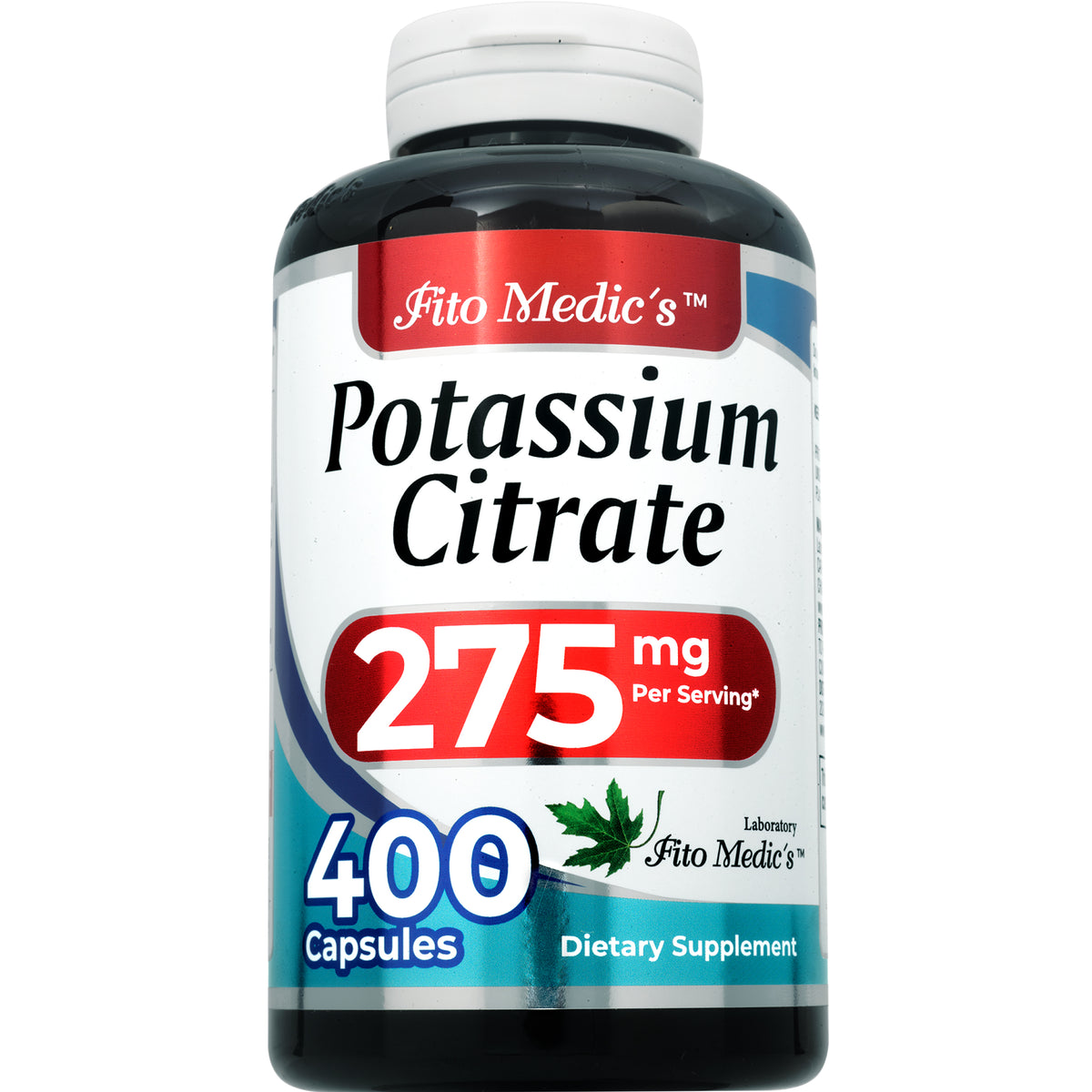 Potassium Citrate 275 mg | 400 Capsules | By Fito Medic's