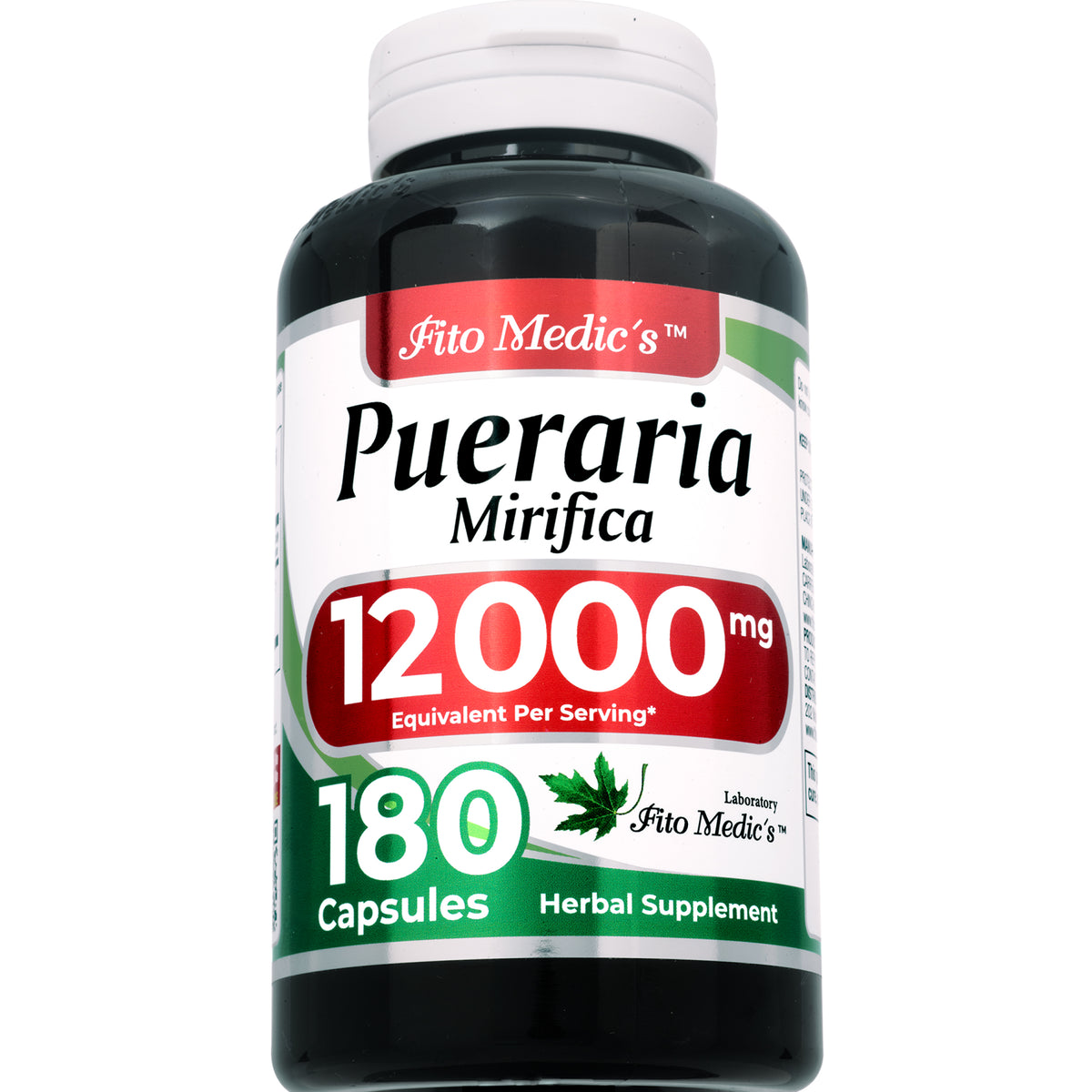 Pueraria Mirifica Root Extract 12,000 mg | 20:1 Concentrate | 180 Capsules | By Fito Medic's