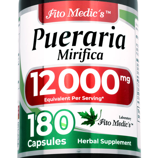 Pueraria Mirifica Root Extract 12,000 mg | 20:1 Concentrate | 180 Capsules | By Fito Medic's