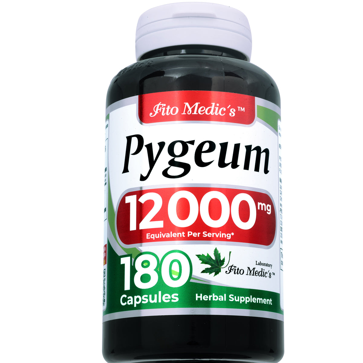 Pygeum Bark Extract 12,000 mg | 20:1 Concentrate | 180 Capsules | By Fito Medic's