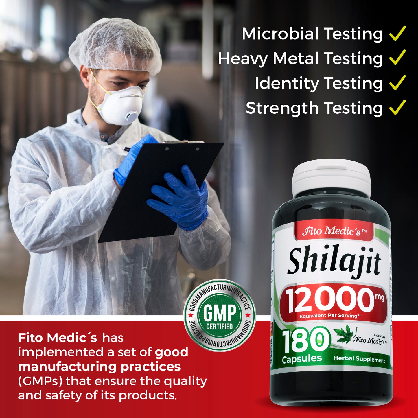 Shilajit | 180 capsules | 12000 mg | Ultra high Absorption.